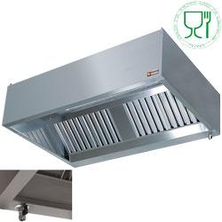Hotte murale gastro CGL4000 - débit 3800 m³/h - inox AISI 441 - 6 filtres inox à labyrinthes_0