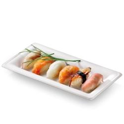 Naturesse Assiette karo pulpe blanche rectangle - 26 x 13 cm (156 unités) - N130-6_0