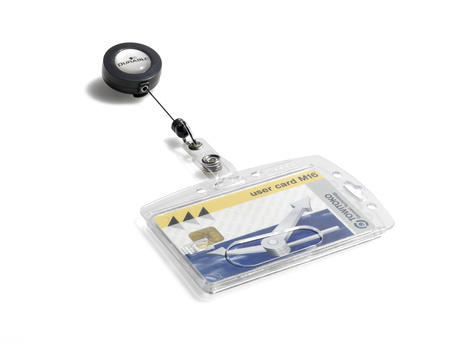 Porte-badge pour carte de sécurité - enrouleur n° d'art. 8012-19 - transparent - boîte de 10 pièces_0