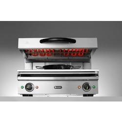 Salamandre Lift 600 - HENDI - 230V/3600W - 600x520x(H)530mm - inox - 2 zones de chaleur indépendantes_0