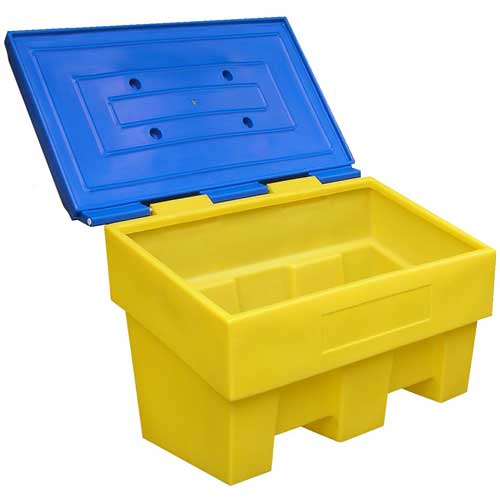 Stockage - Bac à sel ou à sable 300L - Polyéthylène anti-UV - Résistant aux chocs et corrosion_0