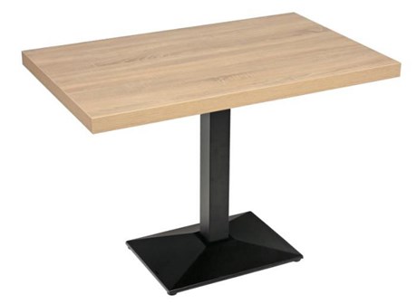 TABLE DE RESTAURANT DUROLIGHT CÉRUSÉ ET NOIR 110 X 68 CM