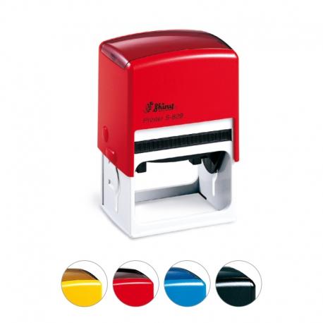 Tampon Printer Shiny S-829 - 9 lignes personnalisées - format 64 x 40 mm - cassette d'encrage 5 couleurs_0