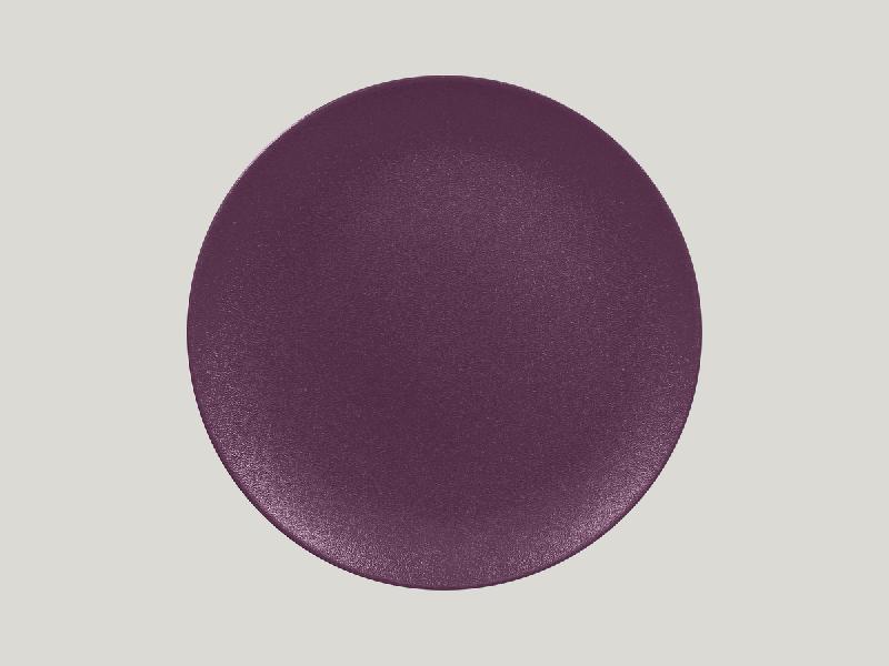 ASSIETTE PLATE ROND PRUNE PURPLE PORCELAINE Ø 31 CM NEO FUSION RAK