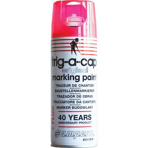 AÉROSOL DE TRACEUR DE CHANTIER ROSE FLUO 400 ML - AMPERE SYSTEM