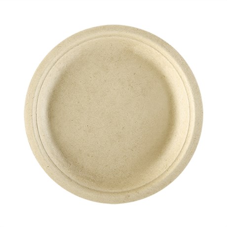 ASSIETTE BIONIC D.26X2.1 CM CELLULOSE NATUREL (VENDU PAR 500)