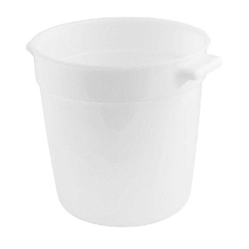 Bac alimentaire 10L Ø31,2x20,8cm polyéthylène blanc_0