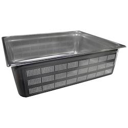 Bac Gastro Inox AISI 304 Perforé GN 2/1 H. 200 mm - Gastroland - 3701666001031_0