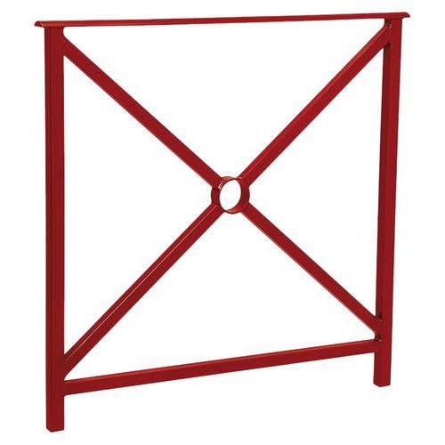 BARRIÈRE HÉRITAGE SIMPLE CROIX 80 CM - ROUGE FONCÉ 3004 - PROCITY