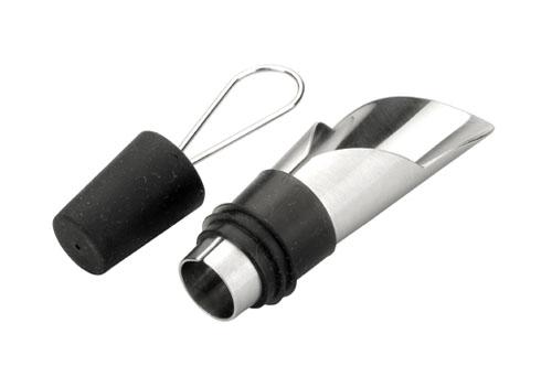 BEC VERSEUR ET BOUCHON POUR BOUTEILLE DE VIN - INOX - LACOR - BOUCHON