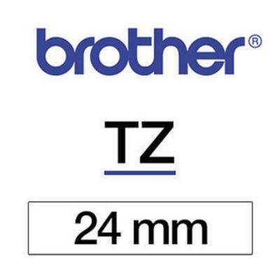 Brother Ruban titreuse BROTHER - TZe - écriture Noir / fond Blanc - 24 mm x 8 m - Modèle TZe-251_0