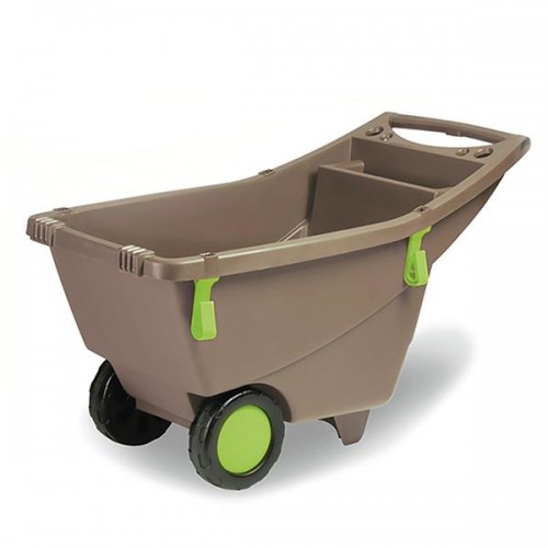 BROUETTE 2 ROUES PLASTIQUE - COULEUR TAUPE - 140 LITRES EDA PLASTIQUES