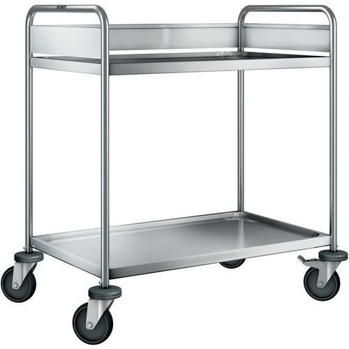 CHARIOT DE DÉBARRASSAGE ARW 9 X 6-2 ROUES EN ACIER GALVANISÉ - BLANCO