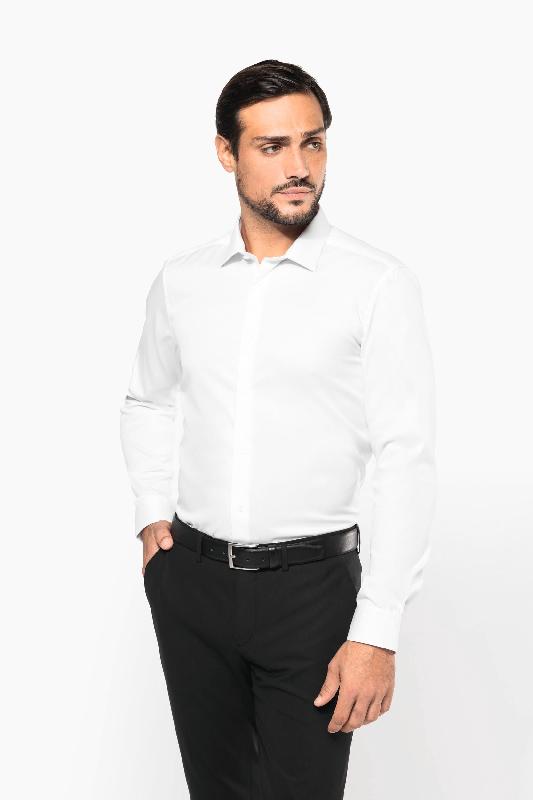 Chemise twill manches longues homme - Réf: PK506 - Kariban Premium - 100% coton, entretien facile_0