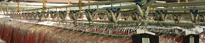 Convoyeur aérien textile avec trolley - Transport et stockage dynamique pour articles sur cintres_0