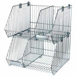 CORBEILLE FIL ACIER LARGEUR 500 MM