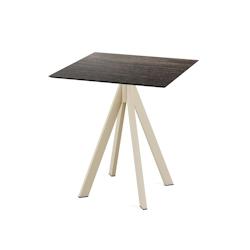 Essentials Table de bistrot - 70x70 cm - Sable/Riverwashed Wood - Infinity - Veba - marron 120031477_0