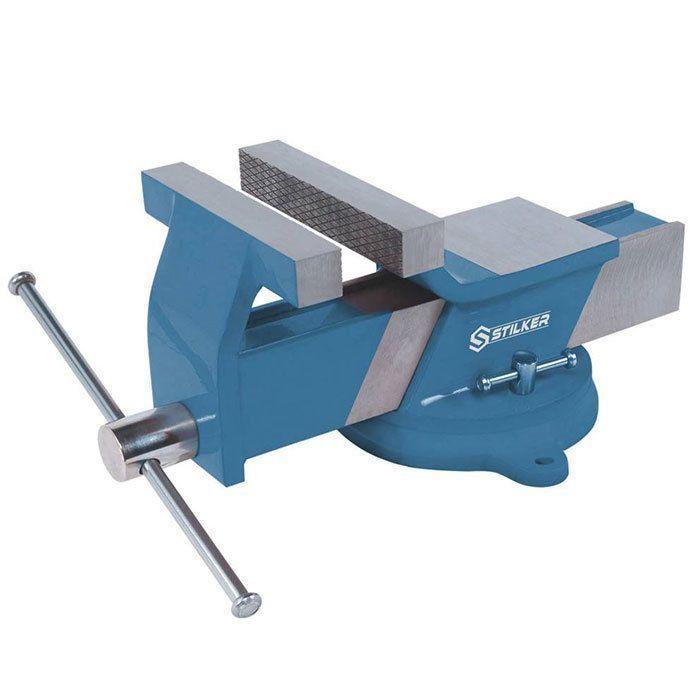 Étau acier 150 mm - Base pivotante 360° - STILKER - Réf : 11578198_0