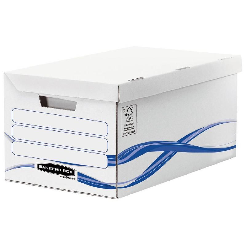 FELLOWES CAISSE ARCHIVES FELLOWES BASIC - BLANC - FORMAT MAXI (PRIX À L'UNITÉ)