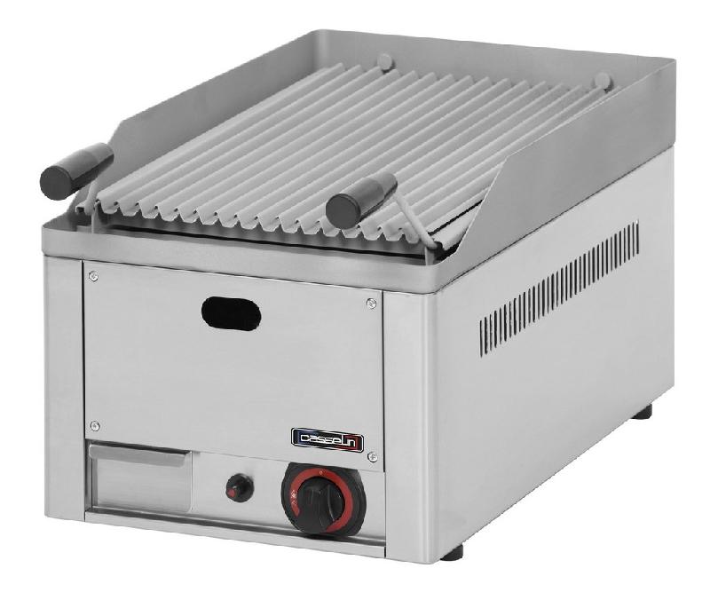 Grill à pierre de lave gaz à poser - puissance 6500 w gaz butane inox - PCGPL_0