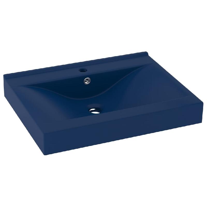 Helloshop26 - Lavabo avec trou de robinet vasque à poser de toilette lave-mains de salle de bain cuisine maison intérieur 60 x 46 cm 02_0002765 - 30_0