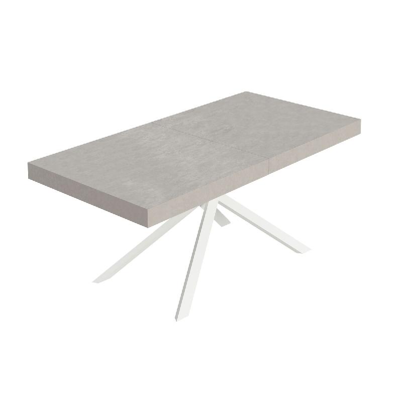 Itamoby Table Extensible Niket En Cachemire 180/440X90 Cm Avec Pieds Blancs - gris 8050598058688_0