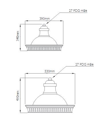 Luminaire d'éclairage public Arches - HID - 100 W - Composite - IP66 - Finition aluminium peint ou cuivre patiné_0