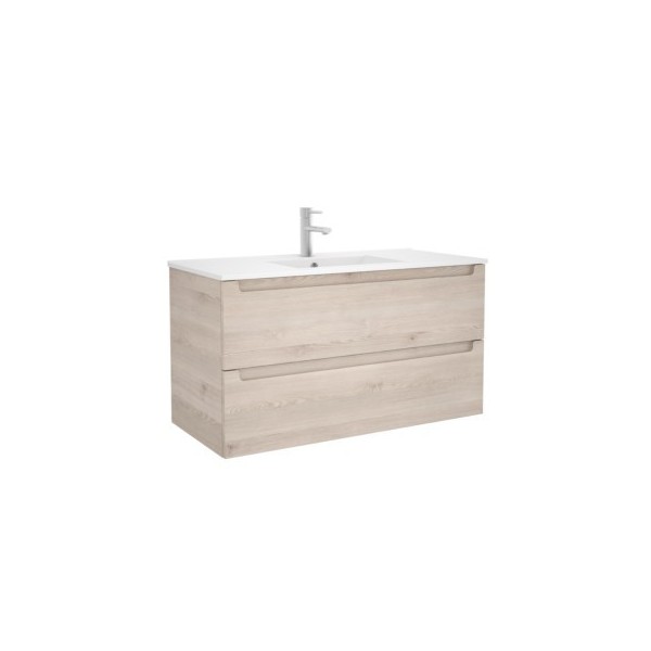MEUBLE MONTERREY 1000 2 TIROIRS MÉTALLIQUES CHÊNE NATUREL 997 X 540 X 450 MM - SALGAR 23938