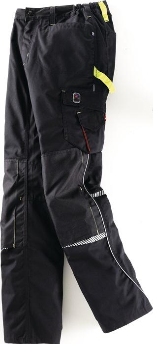 Pantalon à  ceinture Terrax Workwear taille 52 noir/limette 65 % PES / 35 % CO TERRAX_0
