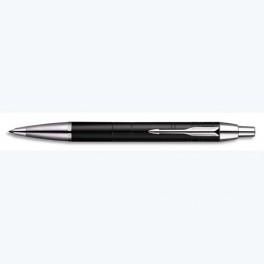 PARKER STYLO BILLE MOYENNE IM PREMIUM CORPS NOIR MAT,ATTRIBUTS CHROMÉS (CT)