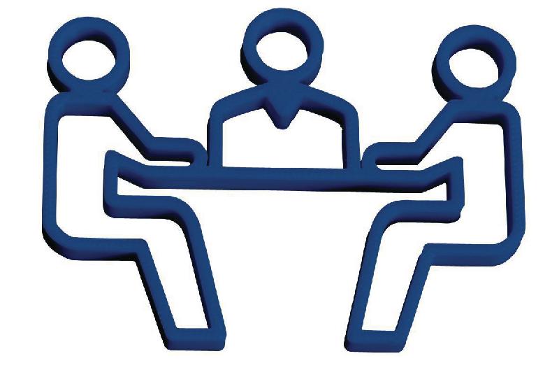 PICTOGRAMME NEOSIGN 3D MUR SALLE DE RÉUNION BLEU - MANUTAN COLLECTIVITÉS