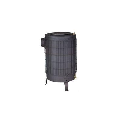 POÊLE À BOIS TURBO 13,9KW SORTIE HORIZONTALE NOIR - THECA - 6500033_0