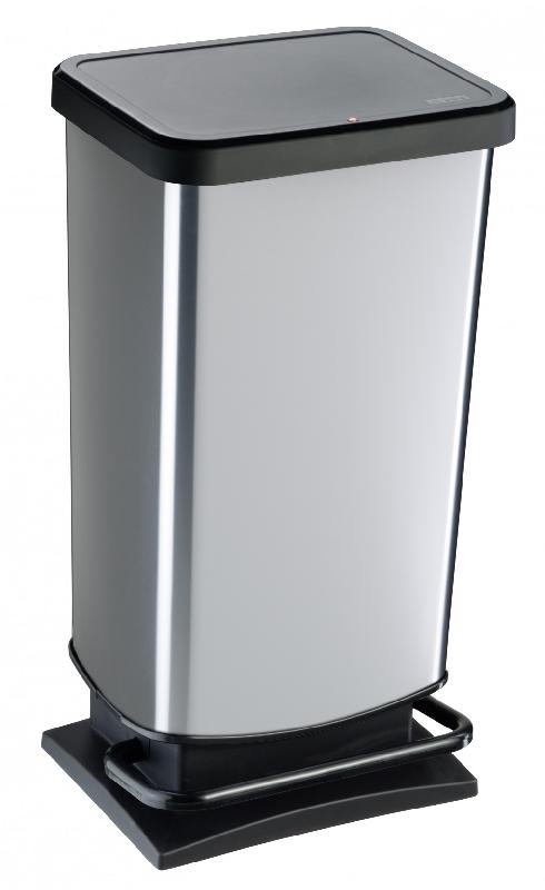 Poubelle de cuisine à pédale ROTHO 40L - Polypropylène - Fermeture freinée_0