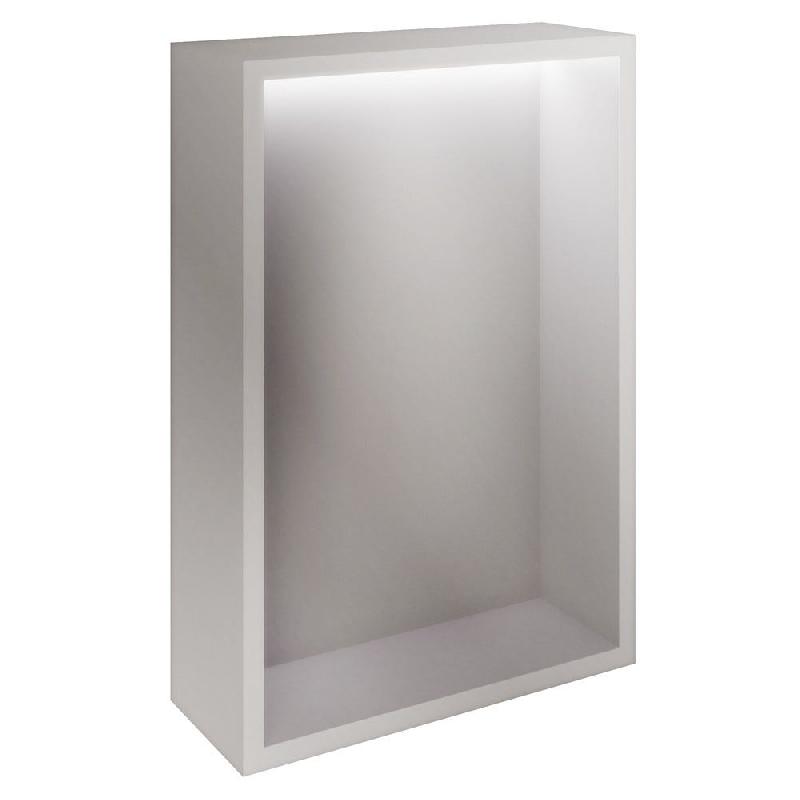 Présentoir Cage gris alu avec LED 38,4x14,5x56cm_0
