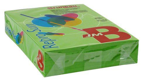 PAPIER COULEUR VERT A4 80 G BRUNEAU REPROSUN COULEURS VIVES - RAMETTE DE 500 FEUILLES