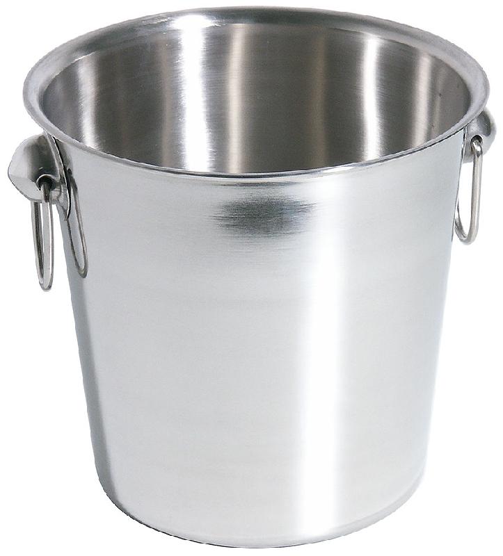 REFROIDISSEUR À CHAMPAGNE EN ACIER INOXYDABLE 18/10, DIAMÈTRE : 18,5 CM, HAUTEUR 18,5 CM