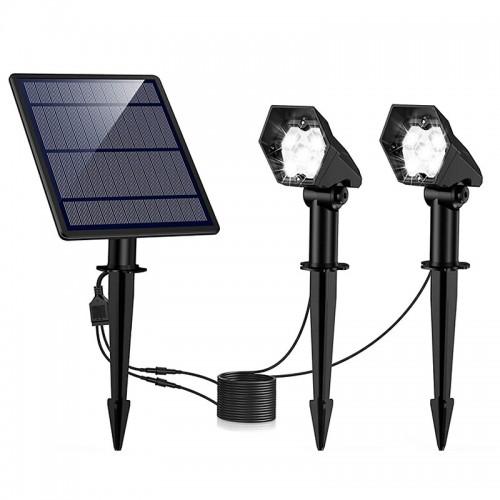 SPOT PIQUET SOLAIRE - 2X 1,5 W 150 LM 3000K - SPIKE BF LIGHT