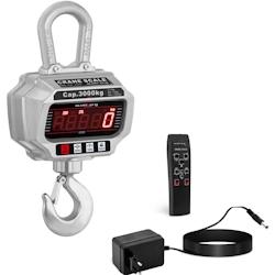 Steinberg Systems - Steinberg Crochet Peseur Balance à Grue Professionnelle SBS-KW-3000 (3 t / 1kg, kg/lbs/N, aluminium moulé, batterie 6V/4Ah, LED_0