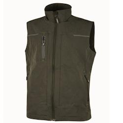 U-Power - Gilet de travail en tissu vert SATURN Vert Foncé Taille L - L vert 8033546422250_0