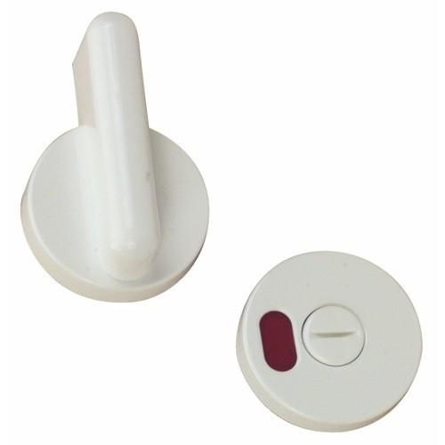 VERROU DE CABINE - ROND - POUR PORTE À RECOUVREMENT - GRIS - 840.10 NORMBAU