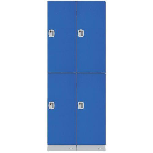 VESTIAIRE MULTICASES 4 CASES 1028 MM BLEU - MANUTAN EXPERT