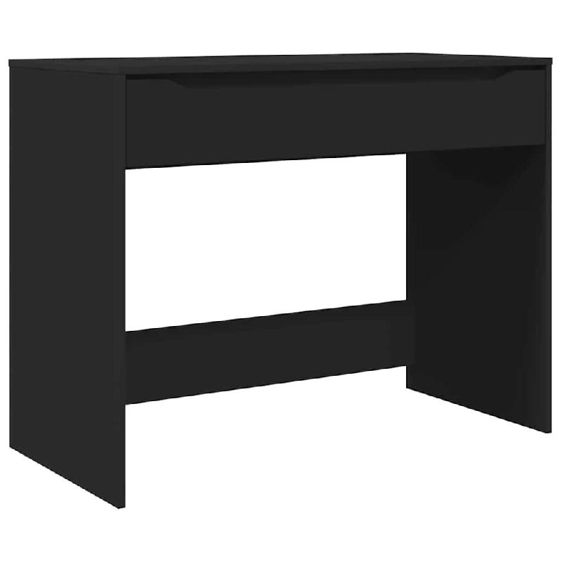 VidaXL Bureau avec tiroir Noir 100 x 50 x 78 cm Bois d'ingénierie Modèle Orion Horizon Plus - 888938_0