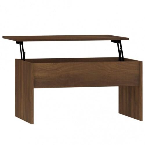VidaXL Table basse Chêne marron 80x50,5x41,5 cm Bois d'ingénierie Modèle Terrasse Sigma Prime Plus - 819289XL_0