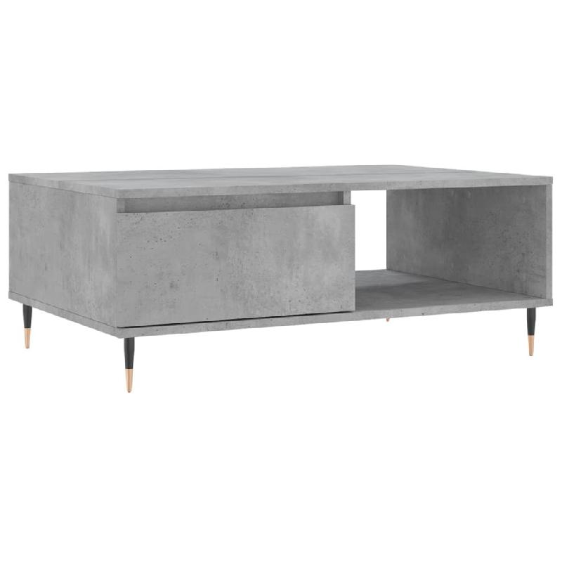 VidaXL Table basse gris béton 90x60x35 cm bois d'ingénierie Modèle Outdoor Pure Prime - 827056_0