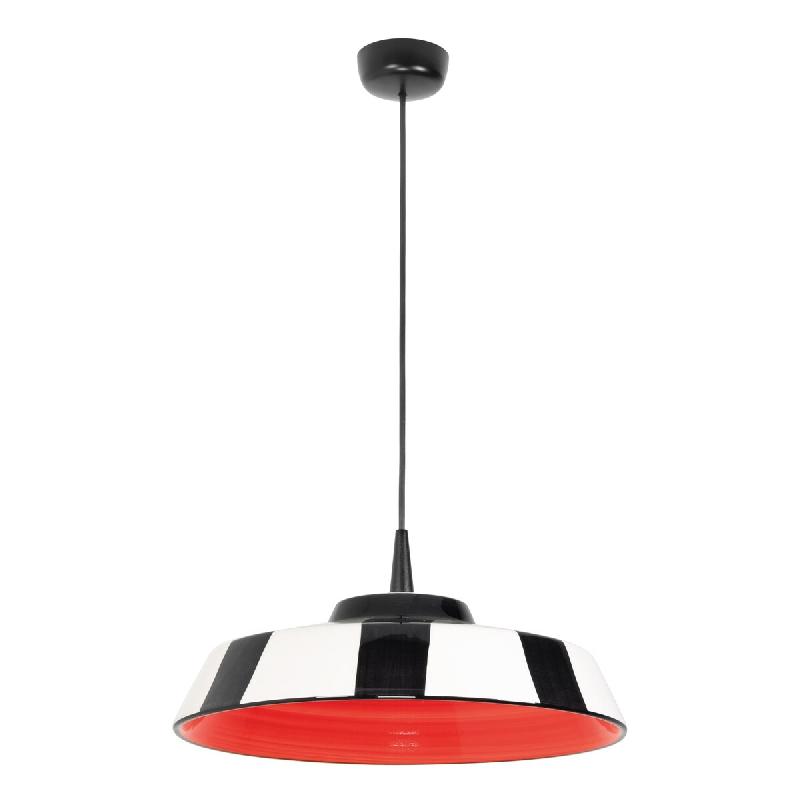 Zafferano Circus Suspension LED en Céramique Fabriquée en Italie Diamètre 35 cm Rouge 2700K 8W Dimmable TRIAC Design Artisanal Élégant et Exclusi_0