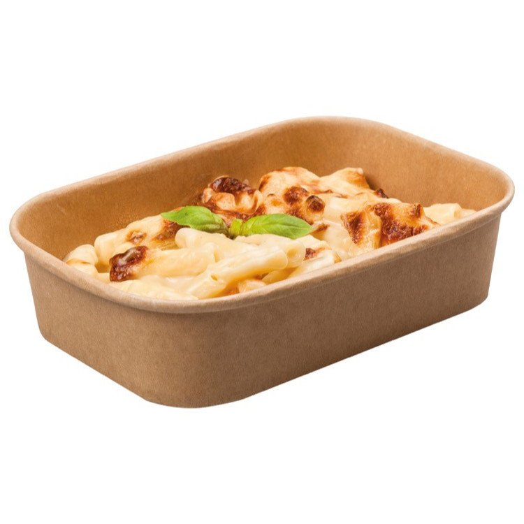 30 barquettes food traiteur en carton kraft - 500 ml - étanches et empilables_0