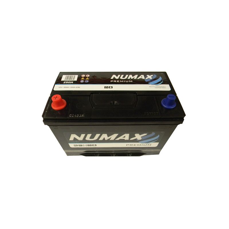 Batterie moto Numax Standard avec pack acide YB10L-A2 12V 11Ah 120A Numax