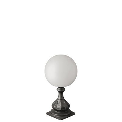 Borne lumineuse d'éclairage public - 80 W - Fonte d'aluminium - Style classique - Hauteur 0,23 m_0