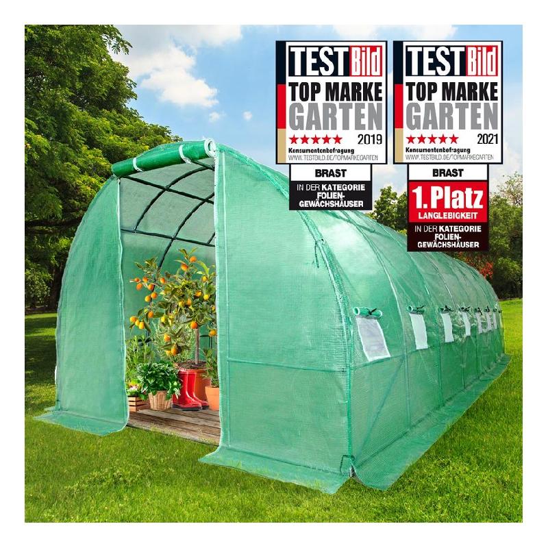 BRAST BRAST Bâche de rechange pour Serre de Jardin  Serre tunnel stable enroulable 