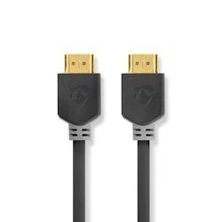 Câble Hdmi  Haute Vitesse Avec Ethernet  Connecteur Hdmi - Connecteur Hdmi  3,0 M  Anthracite Usage Non Intensif Nedis - noir 3665476047019_0